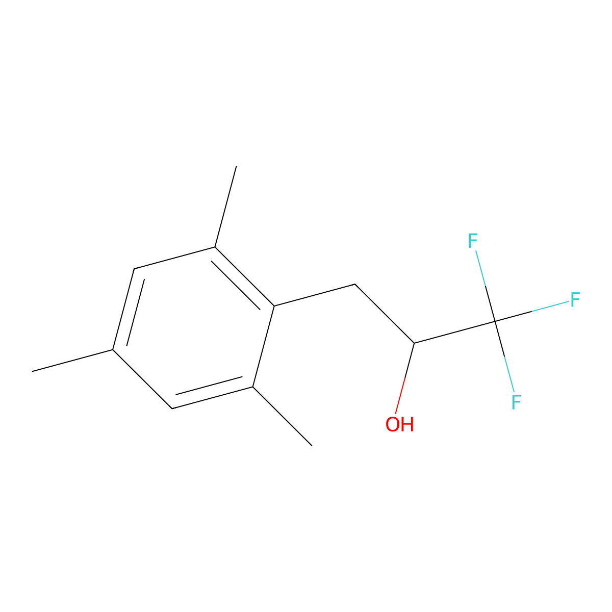 1,1,1-Trifluoro-3-(2,4,6-trimethylphenyl)propan-2-ol molecular structure, CAS 1339690-82-2