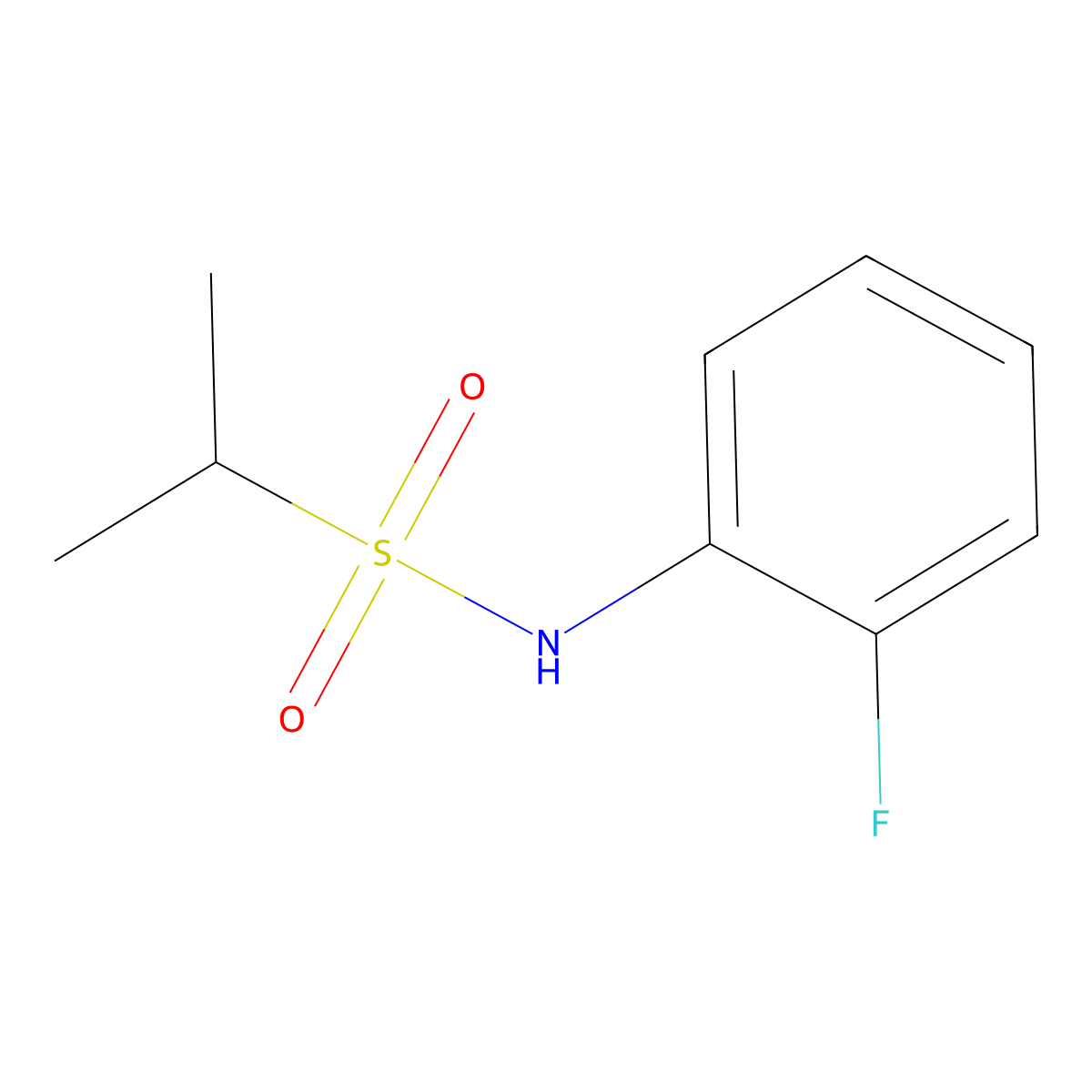 N-(2-fluorophenyl)propane-2-sulfonamide molecular structure, CAS 1339696-24-0