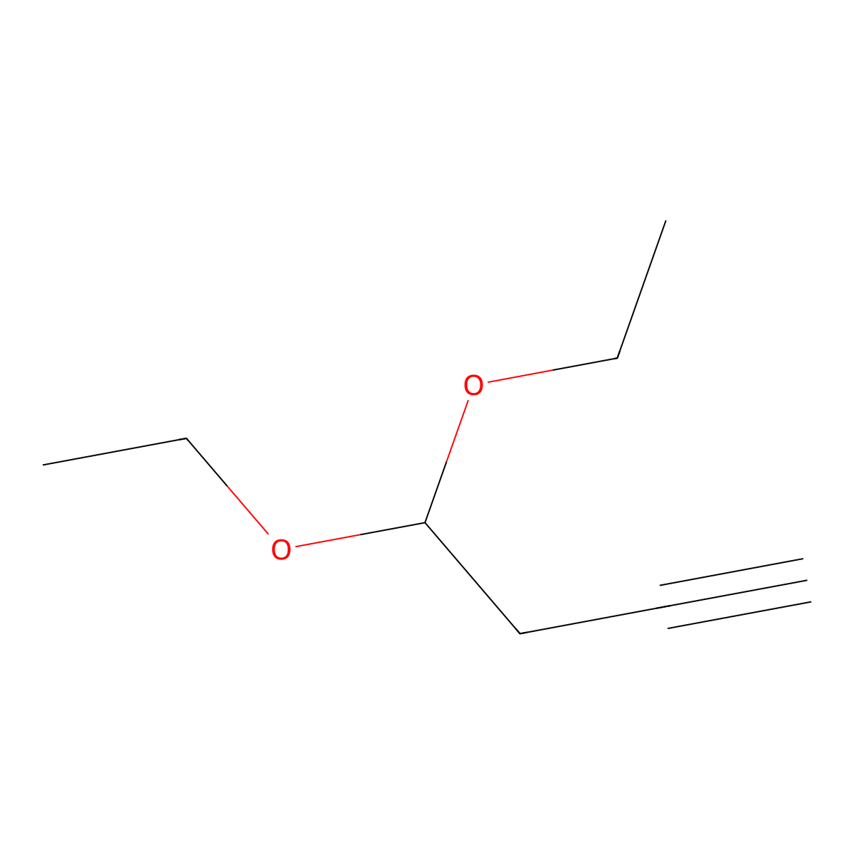 4,4-Diethoxybut-1-yne molecular structure, CAS 13397-78-9