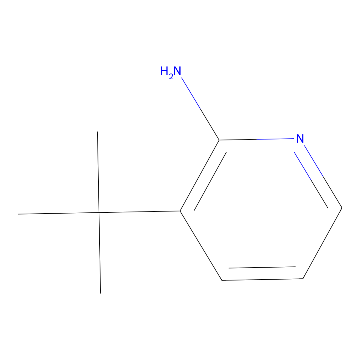 3-Tert-butylpyridin-2-amine molecular structure, CAS 1339700-98-9