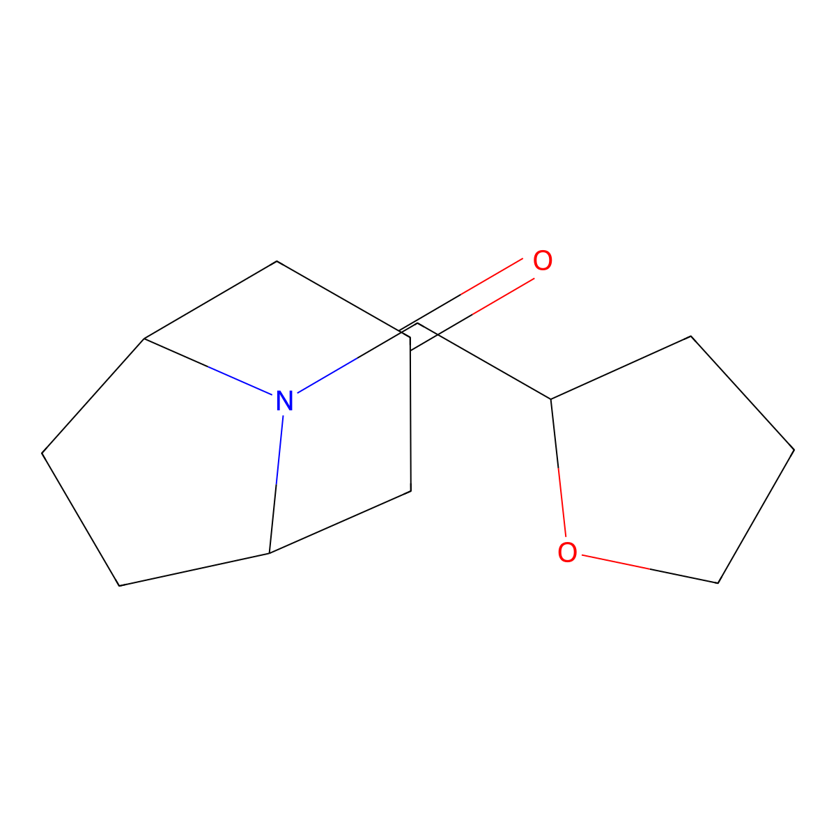 8-[(Oxolan-2-yl)methyl]-8-azabicyclo[3.2.1]octan-3-one molecular structure, CAS 1339701-17-5
