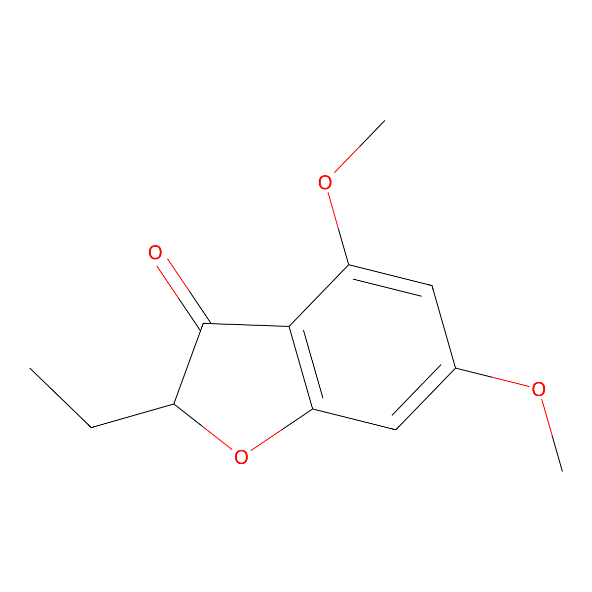 2-Ethyl-4,6-dimethoxybenzofuran-3(2h)-one molecular structure, CAS 1339705-19-9