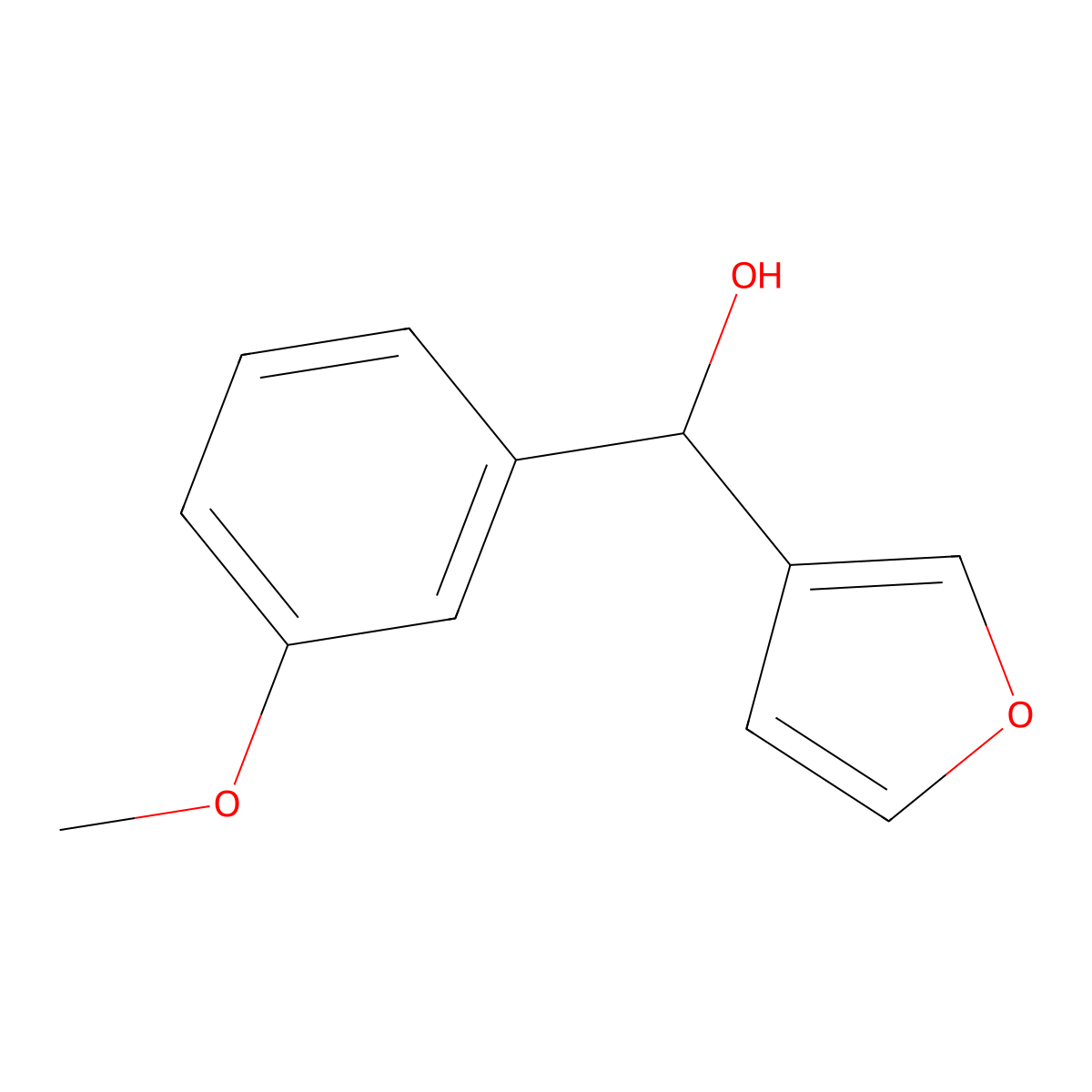 3-Furyl-(3-methoxyphenyl)methanol molecular structure, CAS 1339706-65-8