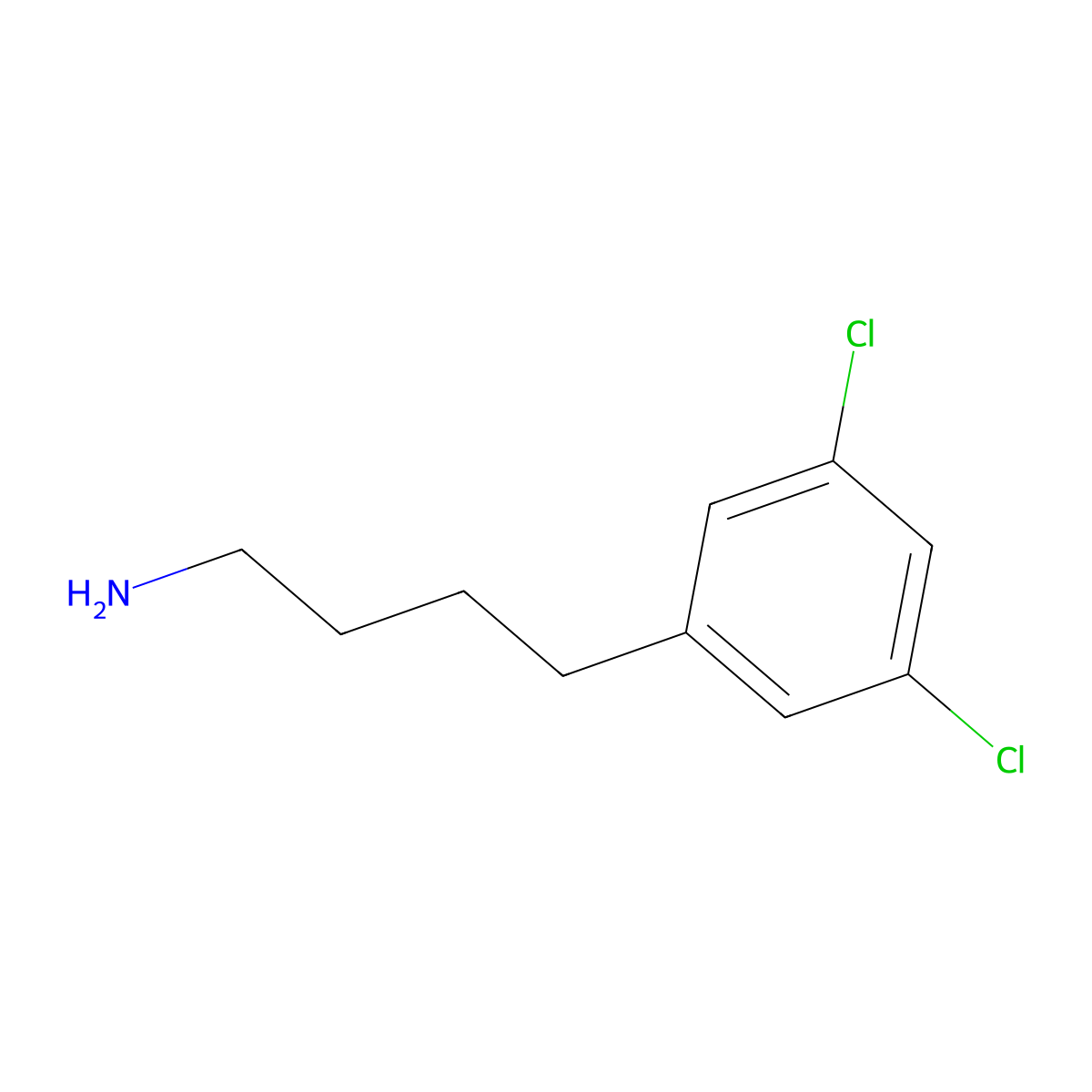 4-(3,5-Dichlorophenyl)butan-1-amine molecular structure, CAS 1339707-42-4