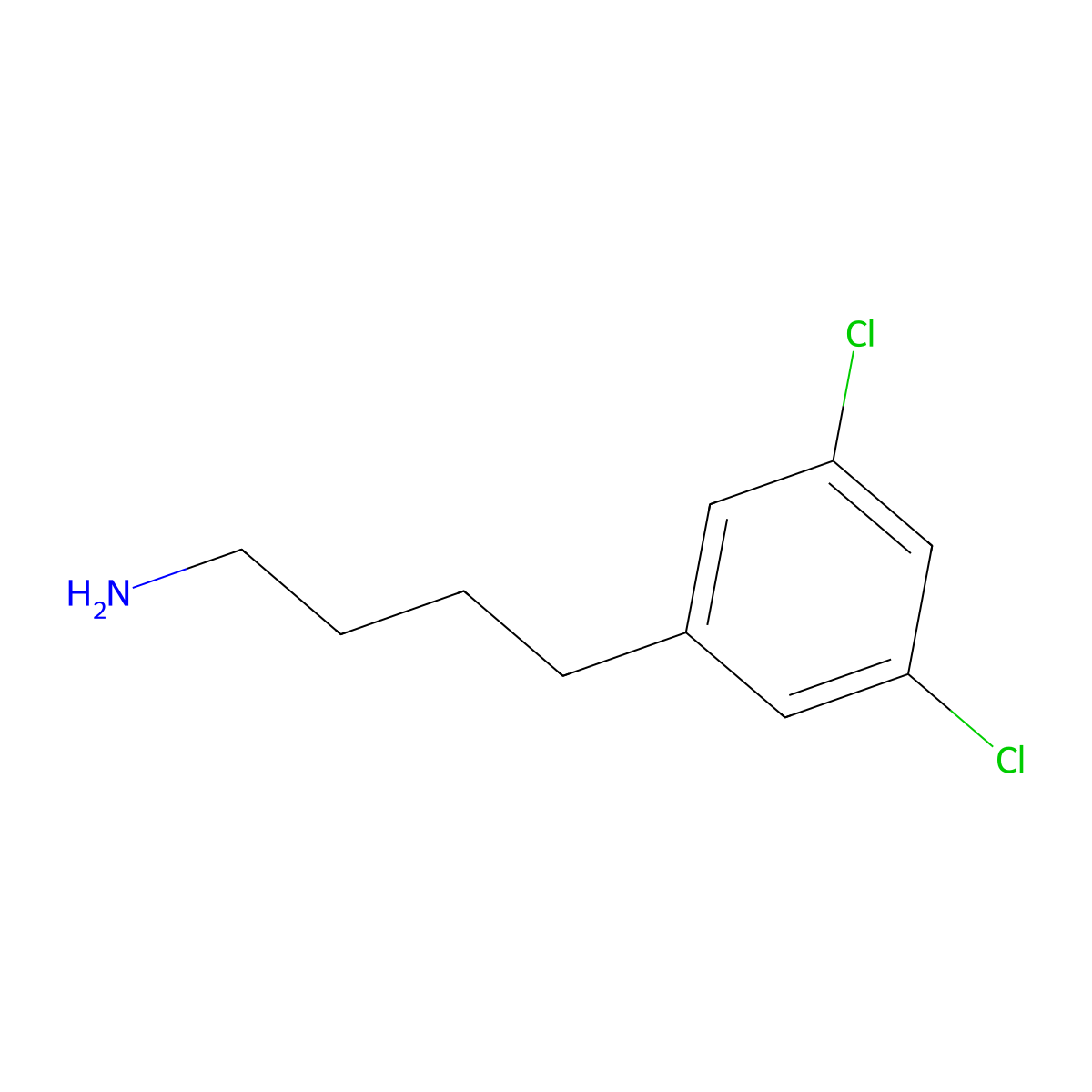 4-(3,5-Dichlorophenyl)butan-1-amine molecular structure, CAS 1339707-42-4