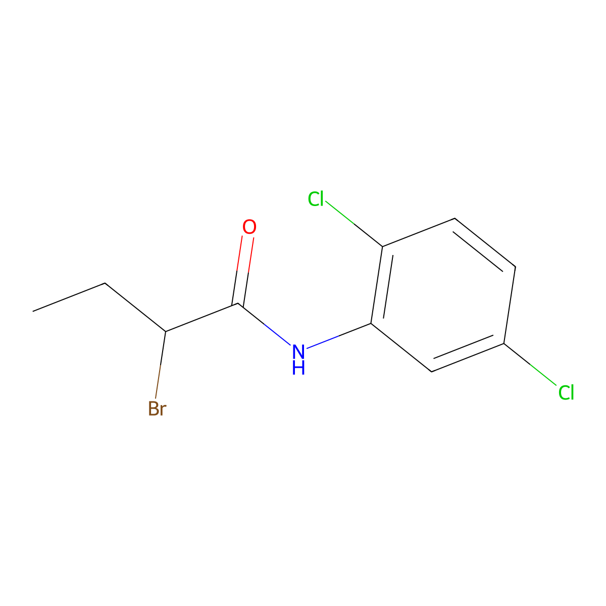 2-Bromo-N-(2,5-dichlorophenyl)butanamide molecular structure, CAS 1339713-16-4