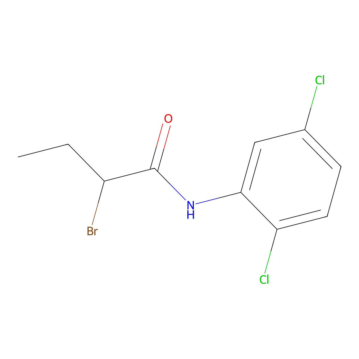 2-Bromo-N-(2,5-dichlorophenyl)butanamide molecular structure, CAS 1339713-16-4