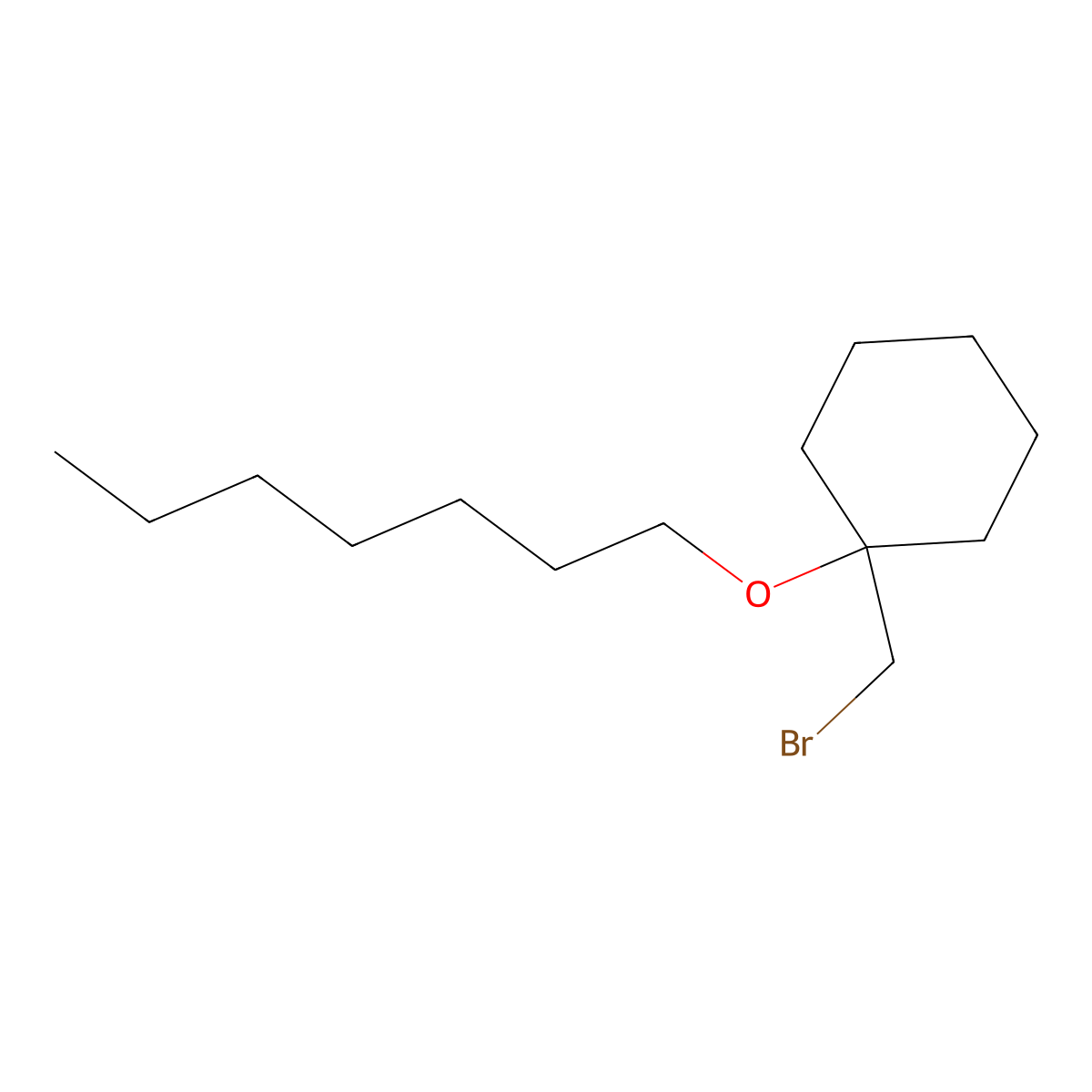 1-(Bromomethyl)-1-(heptyloxy)cyclohexane molecular structure, CAS 1339720-03-4