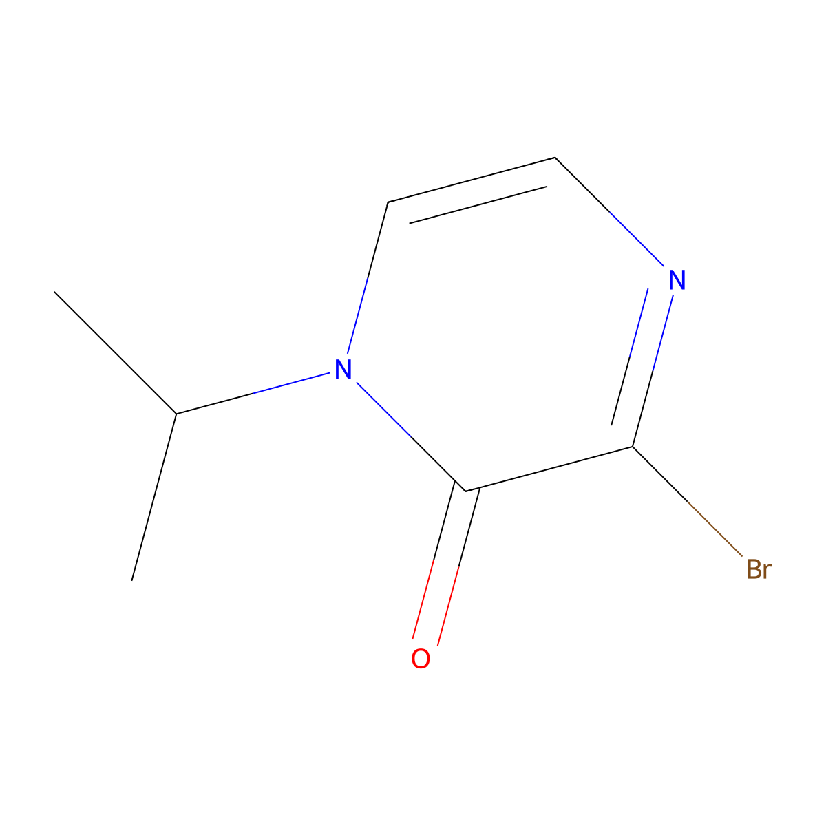3-Bromo-1-isopropylpyrazin-2(1H)-one molecular structure, CAS 1339722-19-8