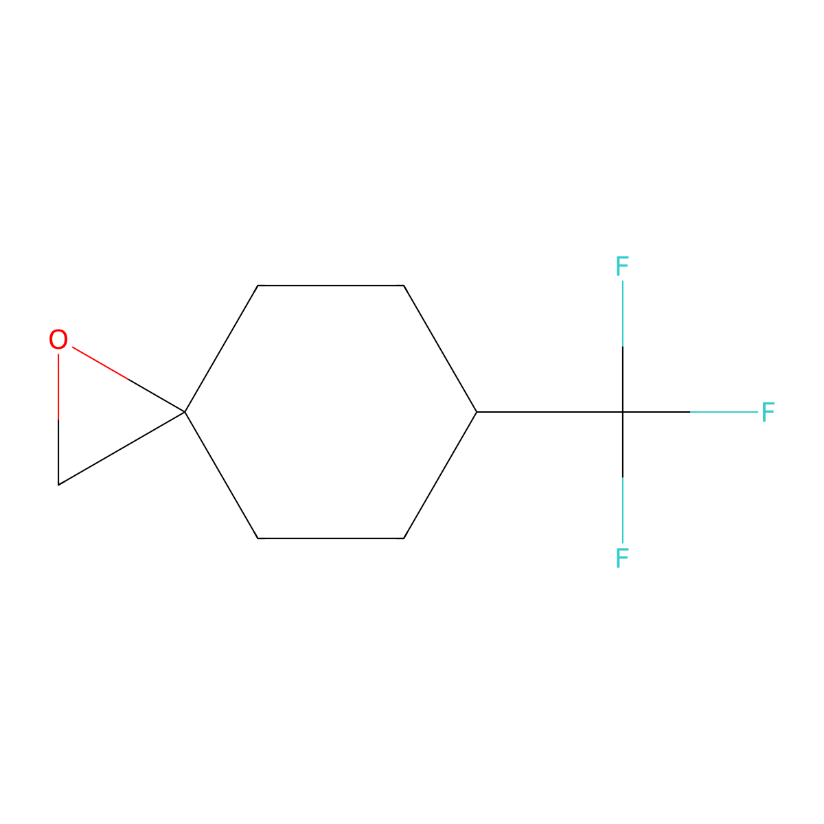6-(Trifluoromethyl)-1-oxaspiro[2.5]octane molecular structure, CAS 1339724-23-0