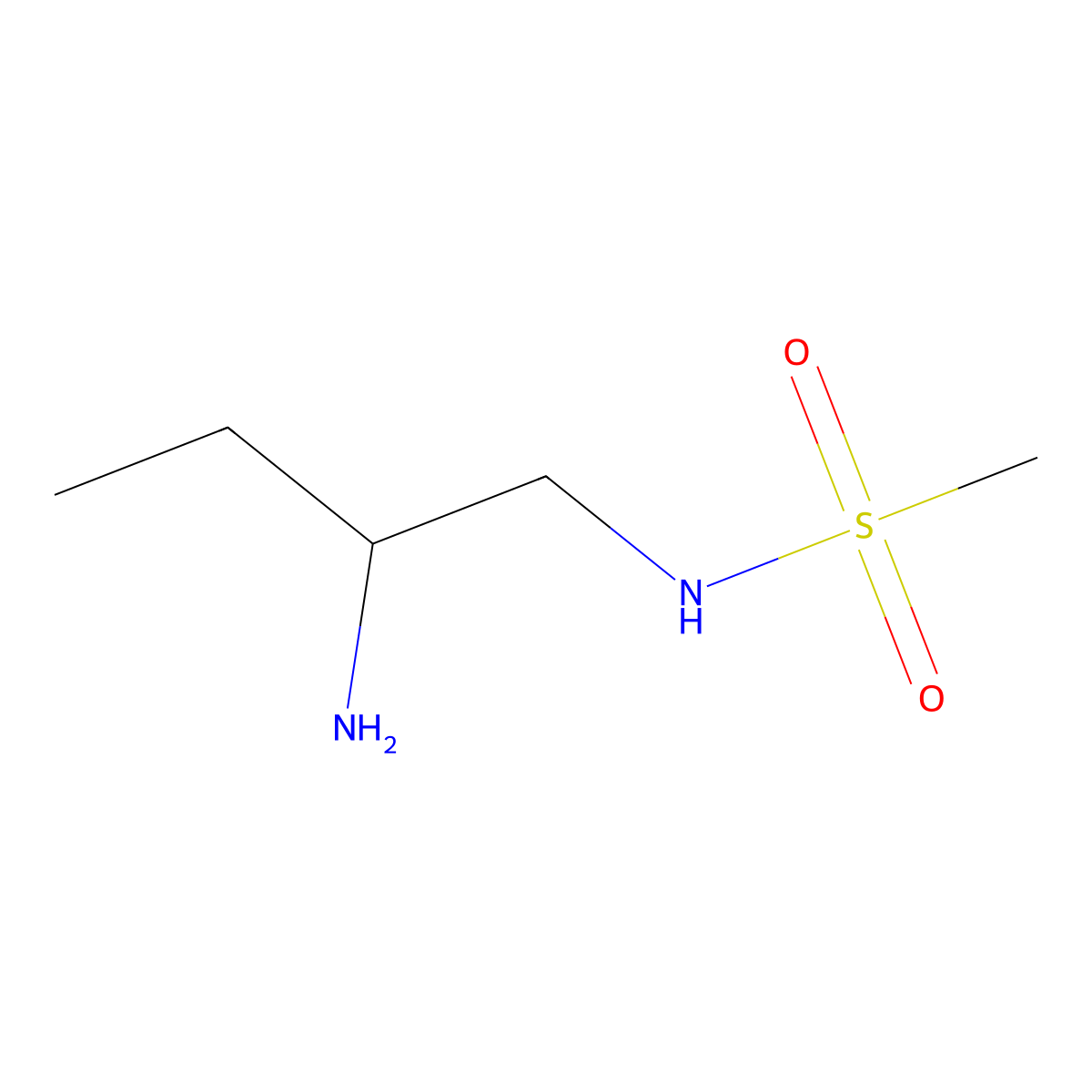 N-(2-aminobutyl)methanesulfonamide molecular structure, CAS 1339725-31-3