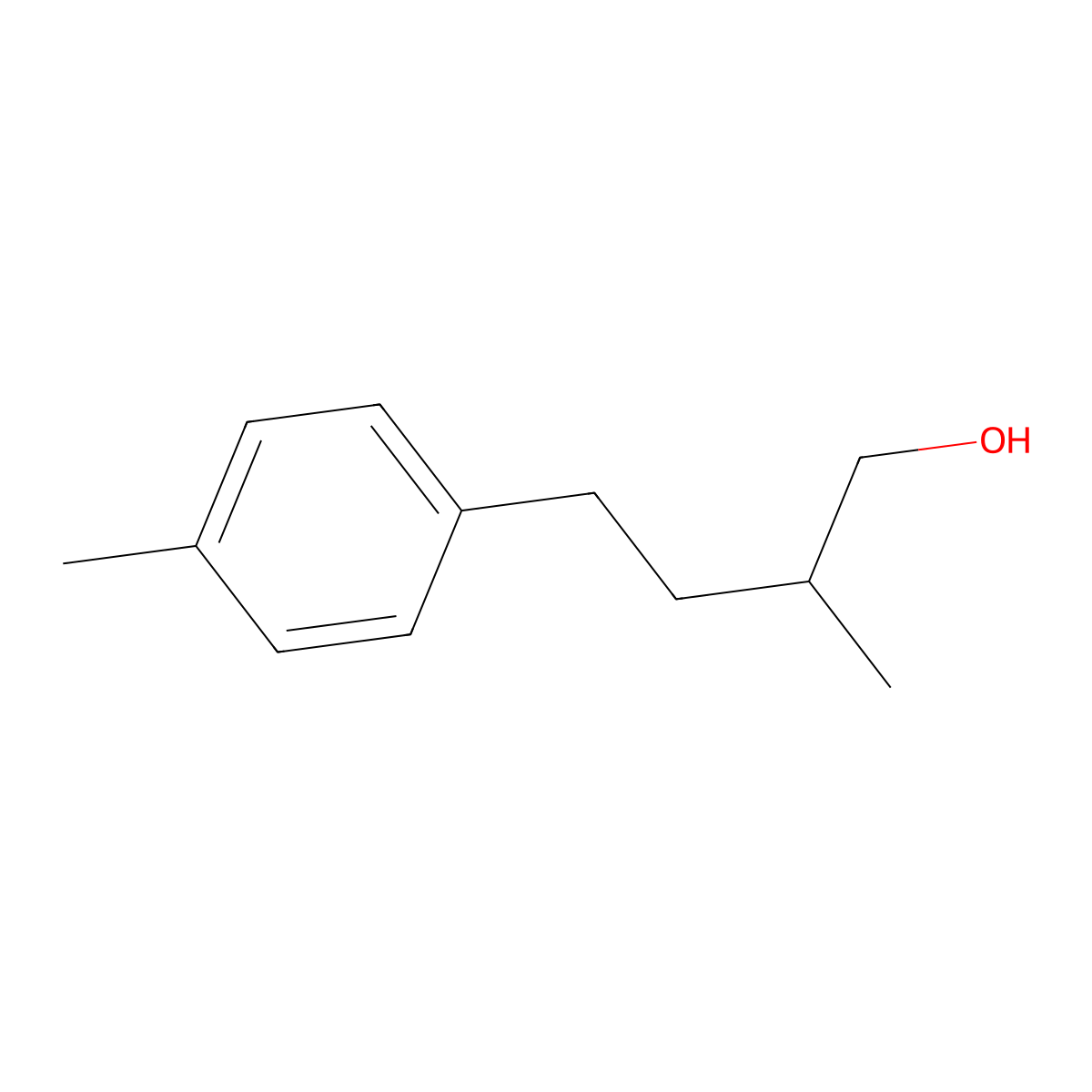 2-Methyl-4-(p-tolyl)butan-1-ol molecular structure, CAS 1339726-75-8