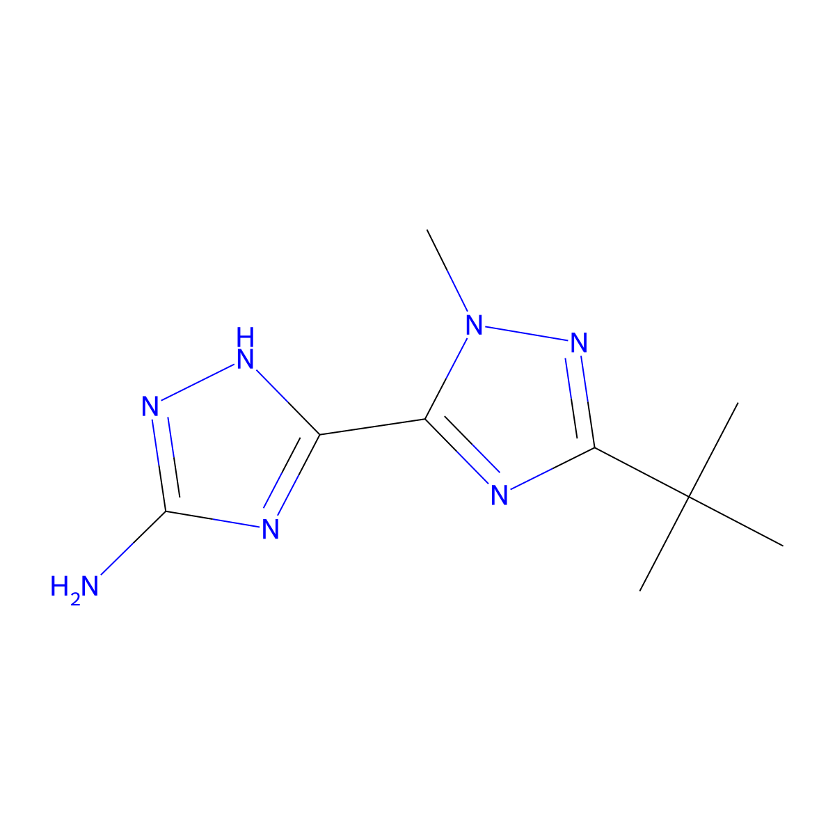 5'-(Tert-butyl)-2'-methyl-1h,2'h-[3,3'-bi(1,2,4-triazol)]-5-amine molecular structure, CAS 1339728-21-0