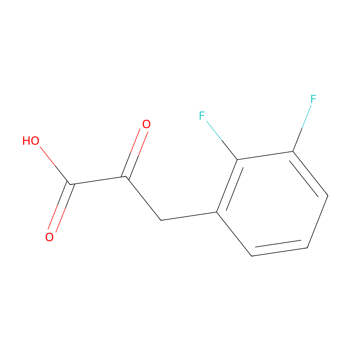 3-(2,3-Difluorophenyl)-2-oxopropanoic acid molecular structure, CAS 1339728-97-0