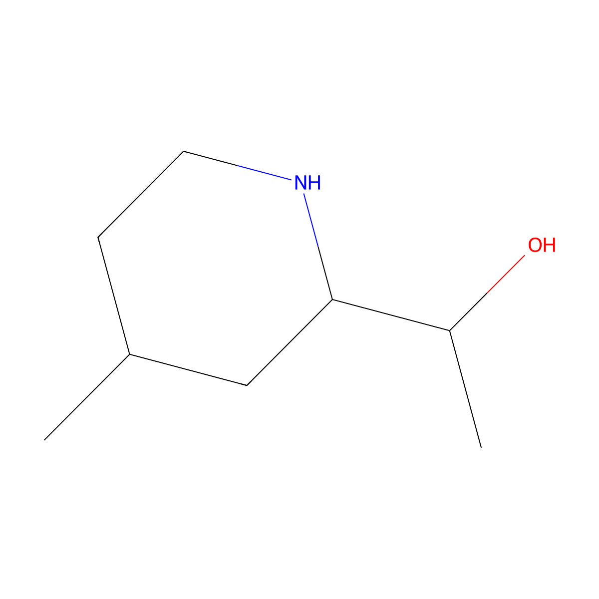 1-(4-Methylpiperidin-2-yl)ethan-1-ol molecular structure, CAS 1339729-15-5