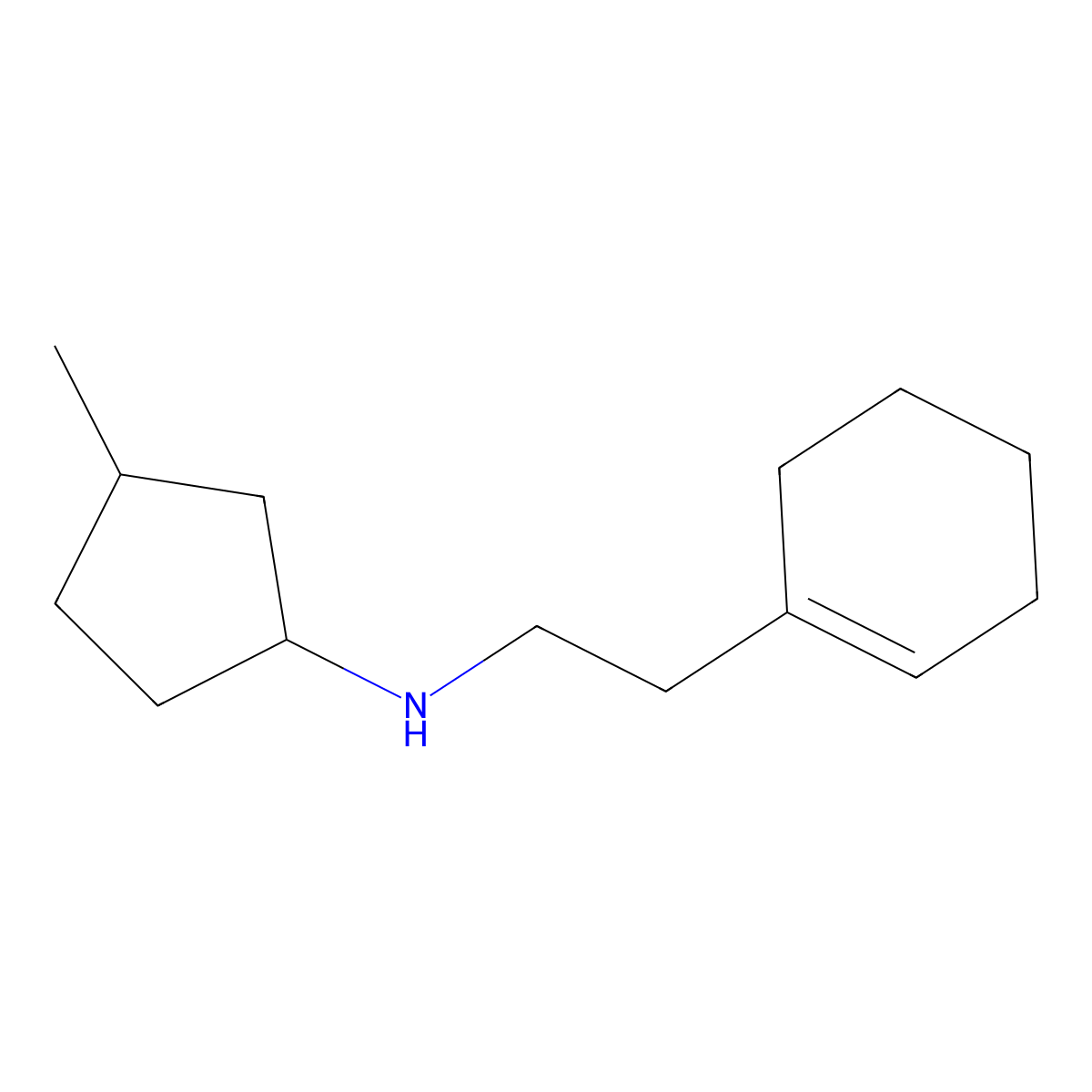 N-[2-(Cyclohex-1-en-1-yl)ethyl]-3-methylcyclopentan-1-amine molecular structure, CAS 1339732-21-6