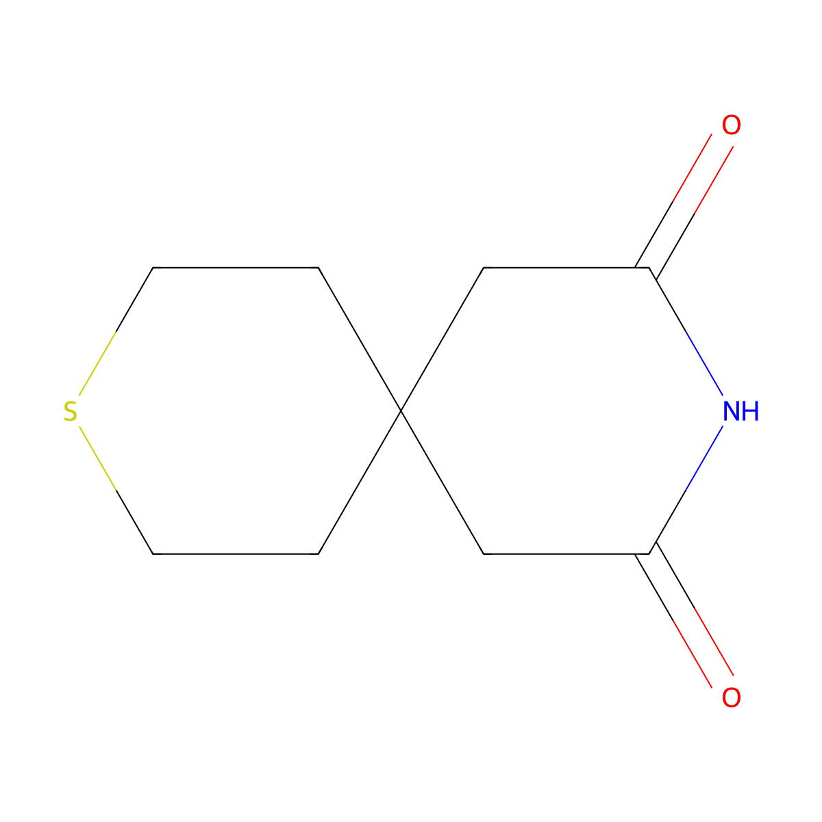 3-Thia-9-azaspiro[5.5]undecane-8,10-dione molecular structure, CAS 1339737-81-3