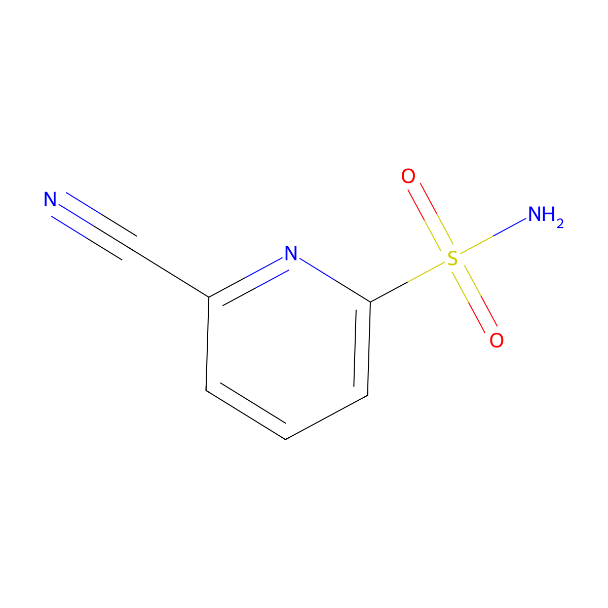 6-Cyanopyridine-2-sulfonamide molecular structure, CAS 1339740-43-0