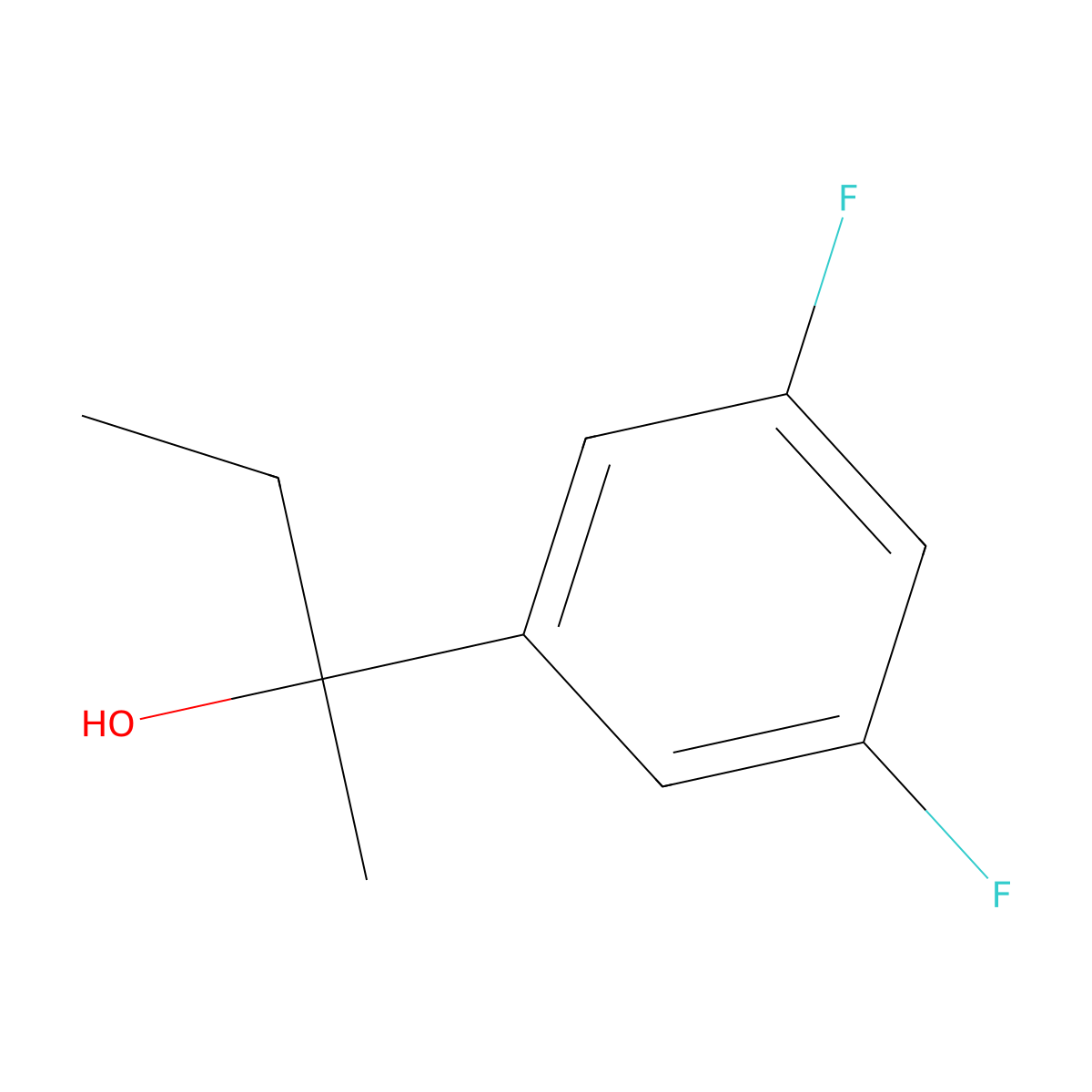 2-(3,5-Difluorophenyl)-2-butanol molecular structure, CAS 1339743-08-6