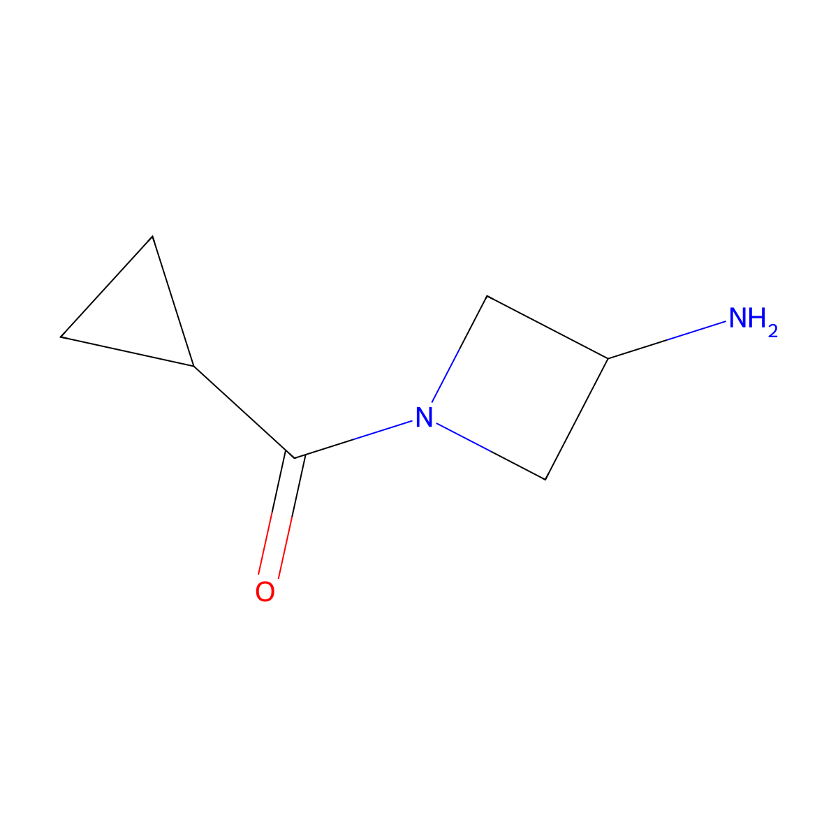 Methanone, (3-amino-1-azetidinyl)cyclopropyl- molecular structure, CAS 1339749-29-9