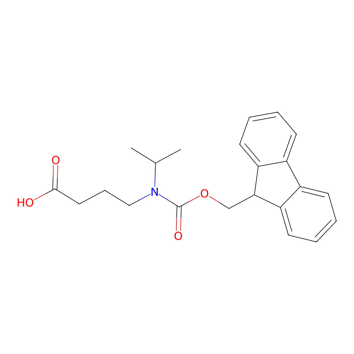 4-({[(9h-Fluoren-9-yl)methoxy]carbonyl}(propan-2-yl)amino)butanoic acid molecular structure, CAS 1339752-68-9