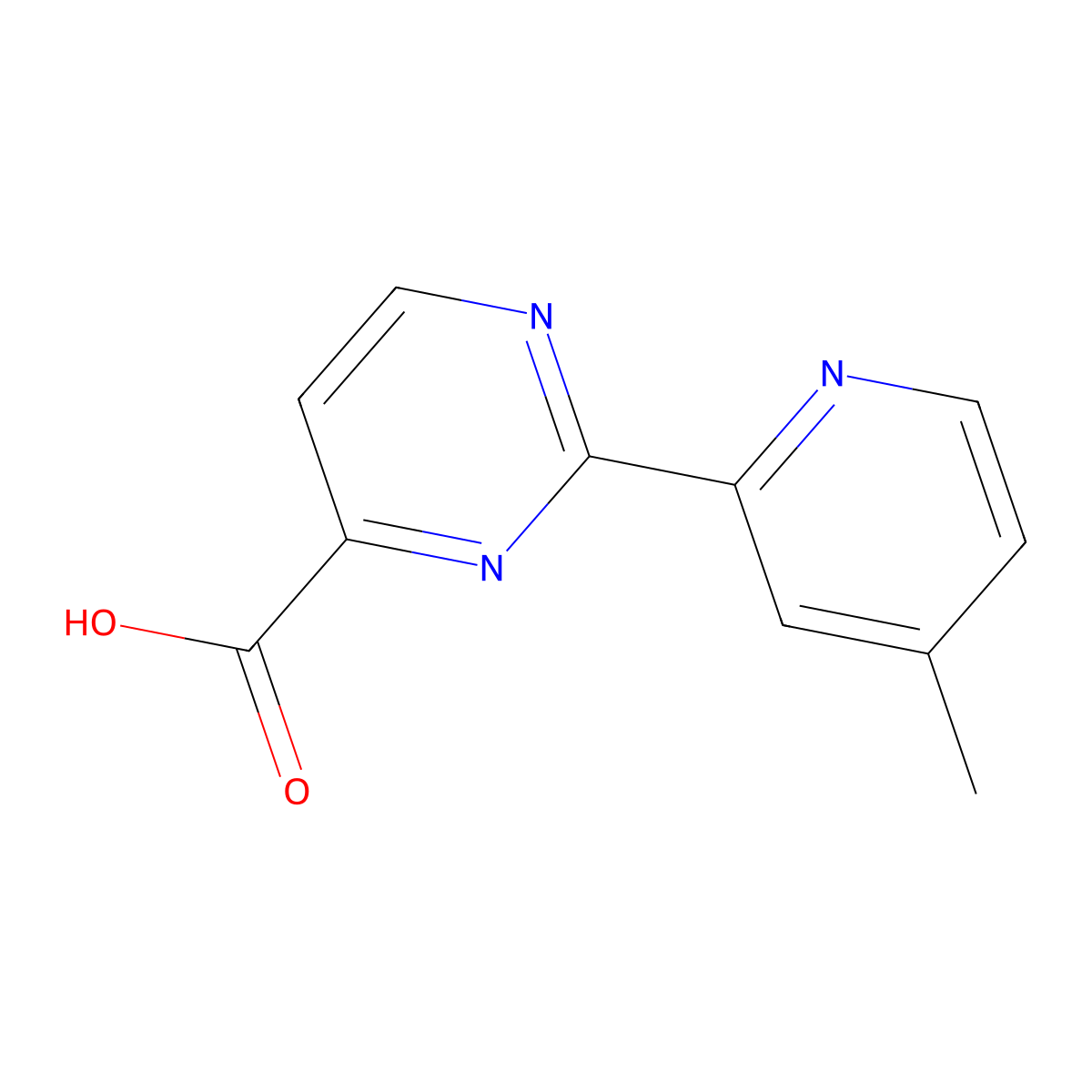 2-(4-Methylpyridin-2-yl)pyrimidine-4-carboxylic acid molecular structure, CAS 1339752-73-6