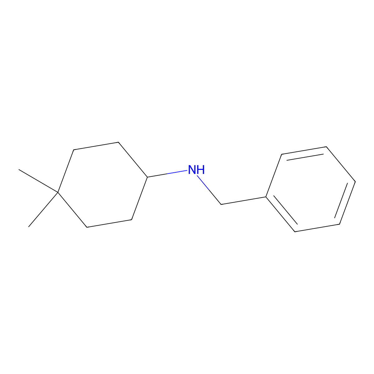 N-(4,4-dimethylcyclohexyl)benzenemethanamine molecular structure, CAS 1339755-25-7