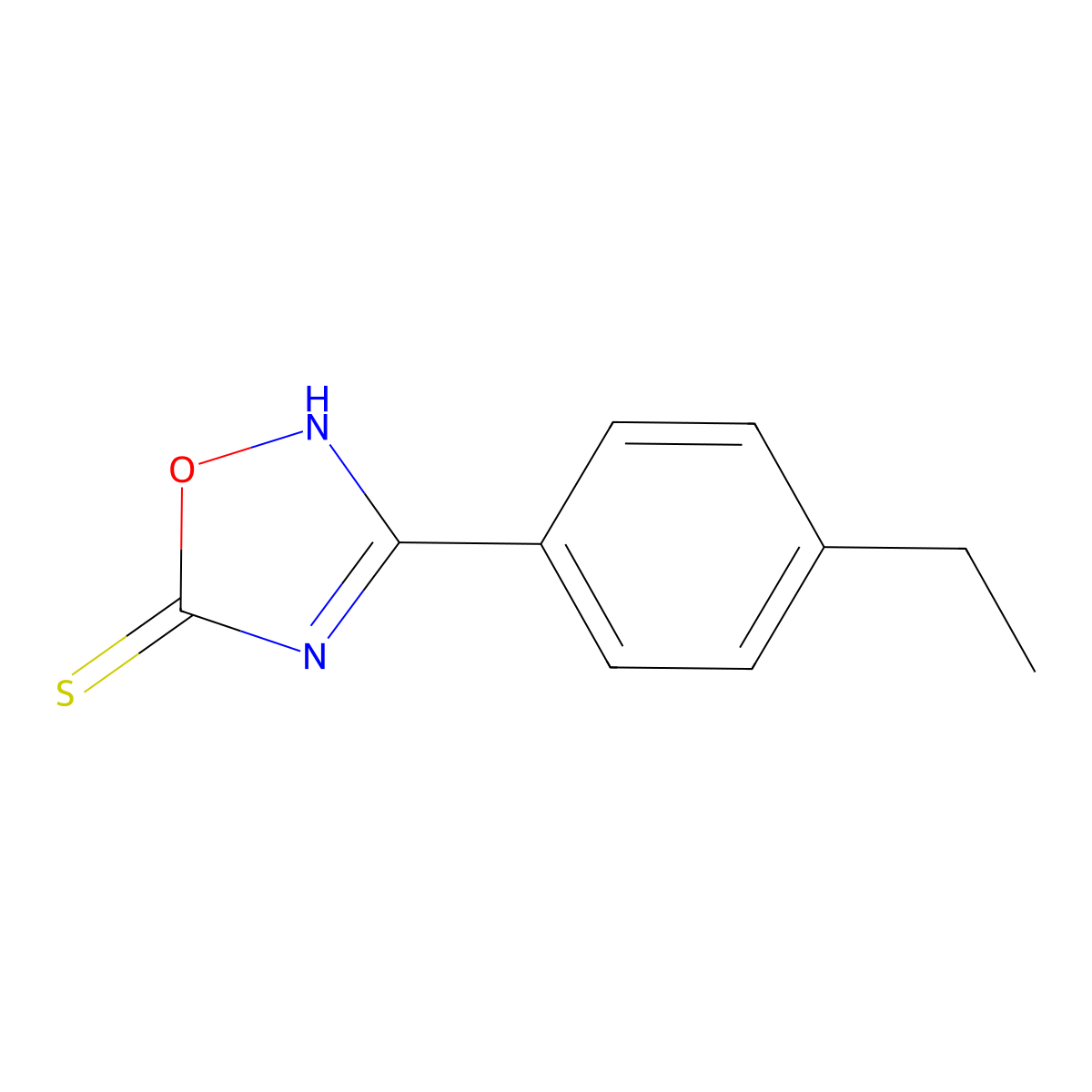 3-(4-Ethylphenyl)-1,2,4-oxadiazole-5-thiol molecular structure, CAS 1339756-90-9