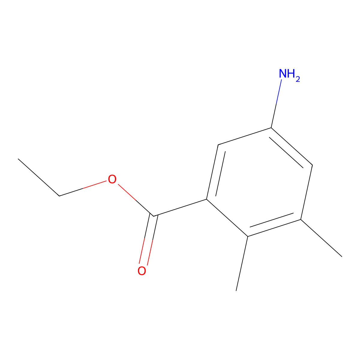 Ethyl 5-amino-2,3-dimethylbenzoate molecular structure, CAS 1339757-40-2