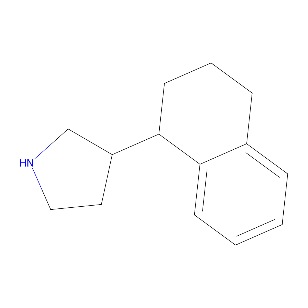 3-(1,2,3,4-Tetrahydronaphthalen-1-yl)pyrrolidine molecular structure, CAS 1339758-76-7