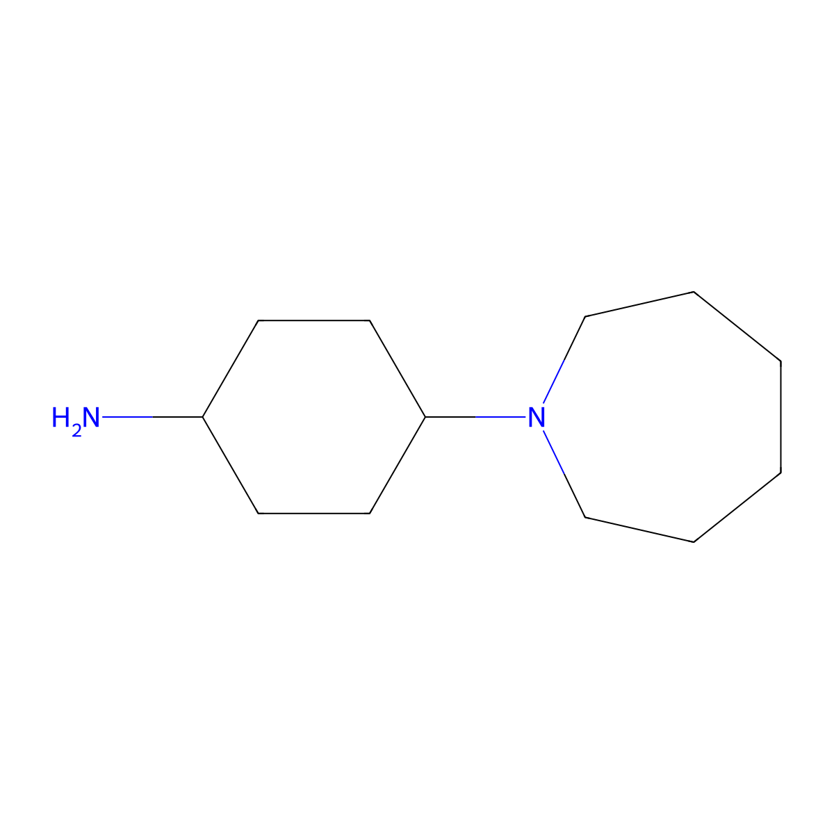 4-Azepan-1-yl-cyclohexylamine molecular structure, CAS 1339774-97-8