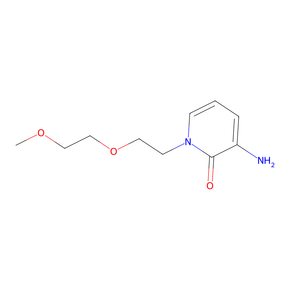 3-Amino-1-(2-(2-methoxyethoxy)ethyl)pyridin-2(1h)-one molecular structure, CAS 1339775-71-1