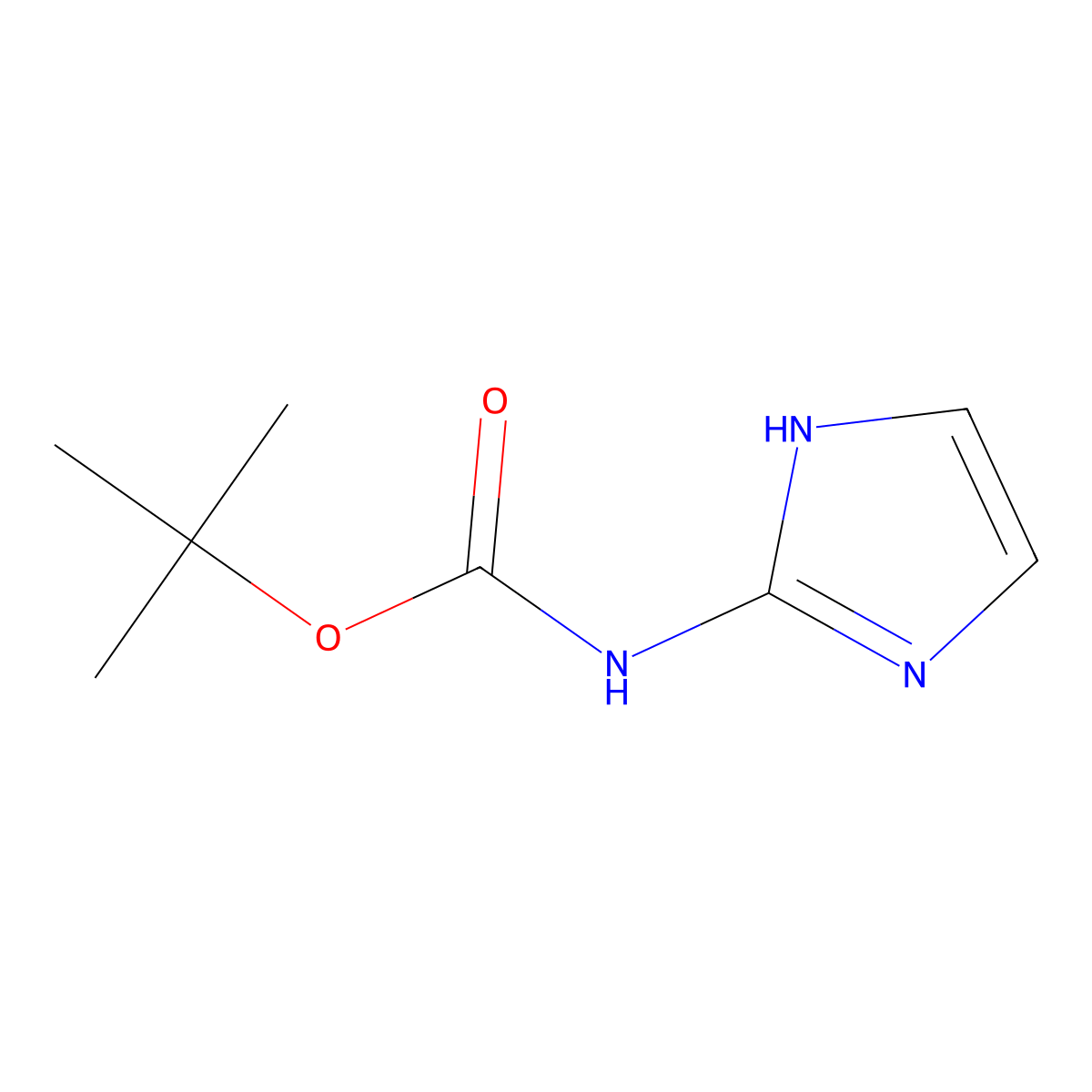 tert-Butyl 1H-imidazol-2-ylcarbamate molecular structure, CAS 1339778-72-1