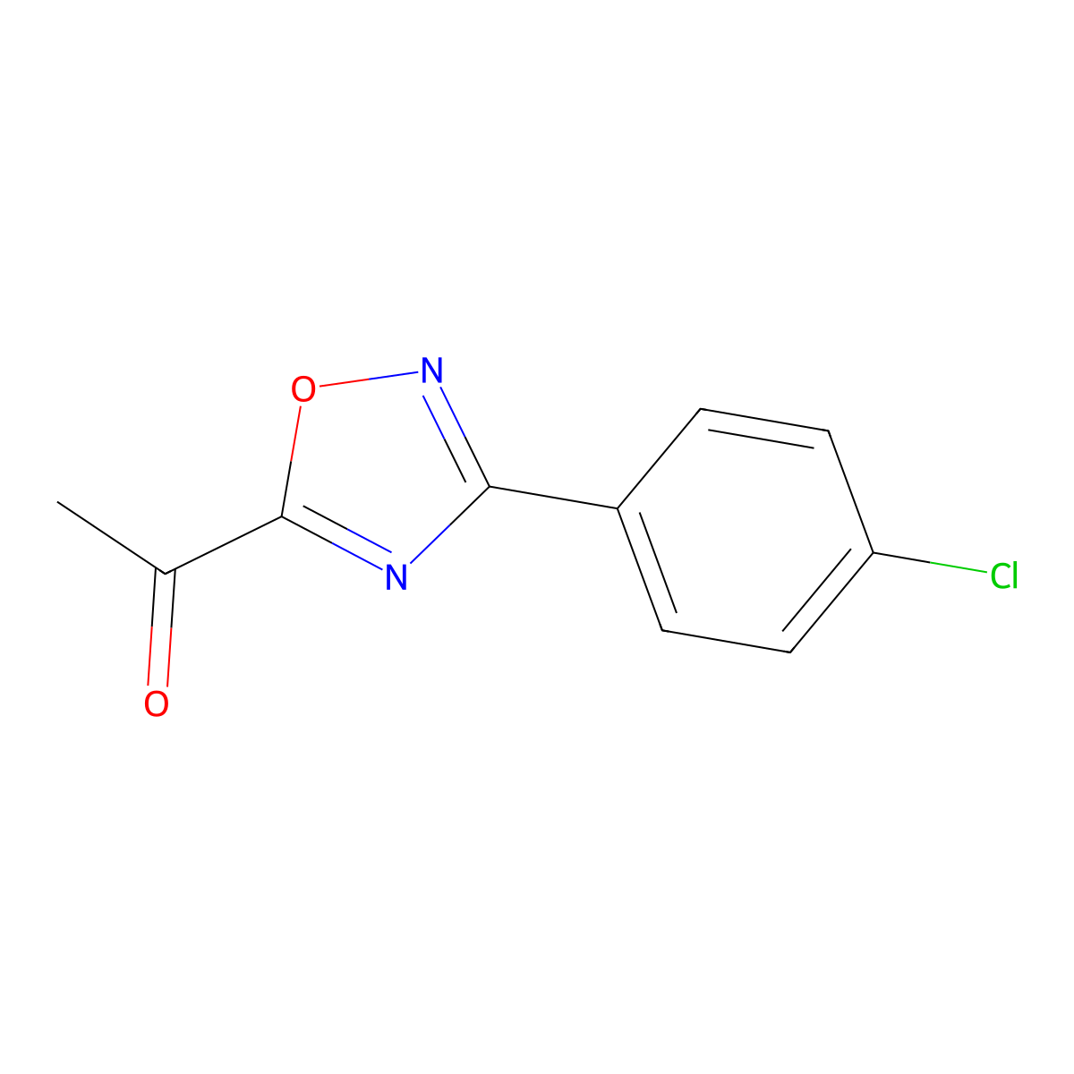 1-(3-(4-Chlorophenyl)-1,2,4-oxadiazol-5-yl)ethan-1-one molecular structure, CAS 1339787-73-3