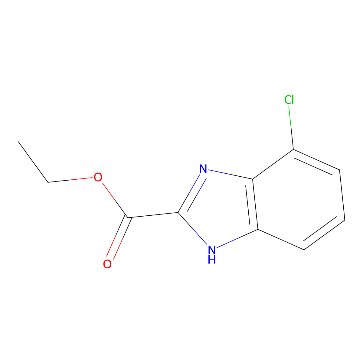 Ethyl 4-Chlorobenzimidazole-2-carboxylate molecular structure, CAS 1339789-49-9