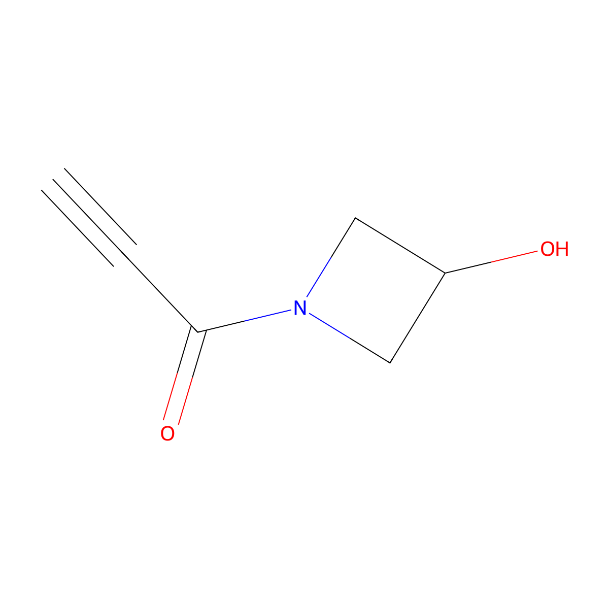 1-(3-Hydroxyazetidin-1-yl)prop-2-yn-1-one molecular structure, CAS 1339789-68-2