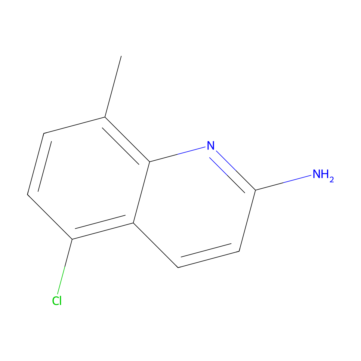 5-Chloro-8-methylquinolin-2-amine molecular structure, CAS 1339793-87-1