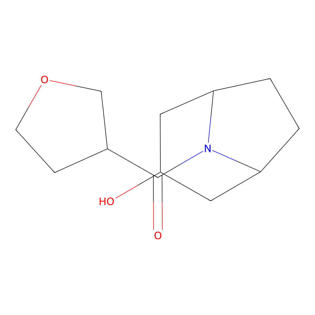 8-(Oxolane-3-carbonyl)-8-azabicyclo[3.2.1]octan-3-ol molecular structure, CAS 1339797-90-8
