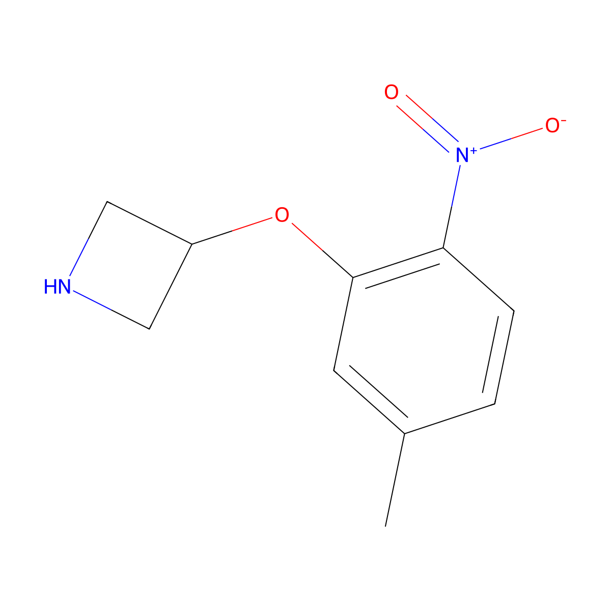 3-(5-Methyl-2-nitrophenoxy)azetidine molecular structure, CAS 1339798-66-1