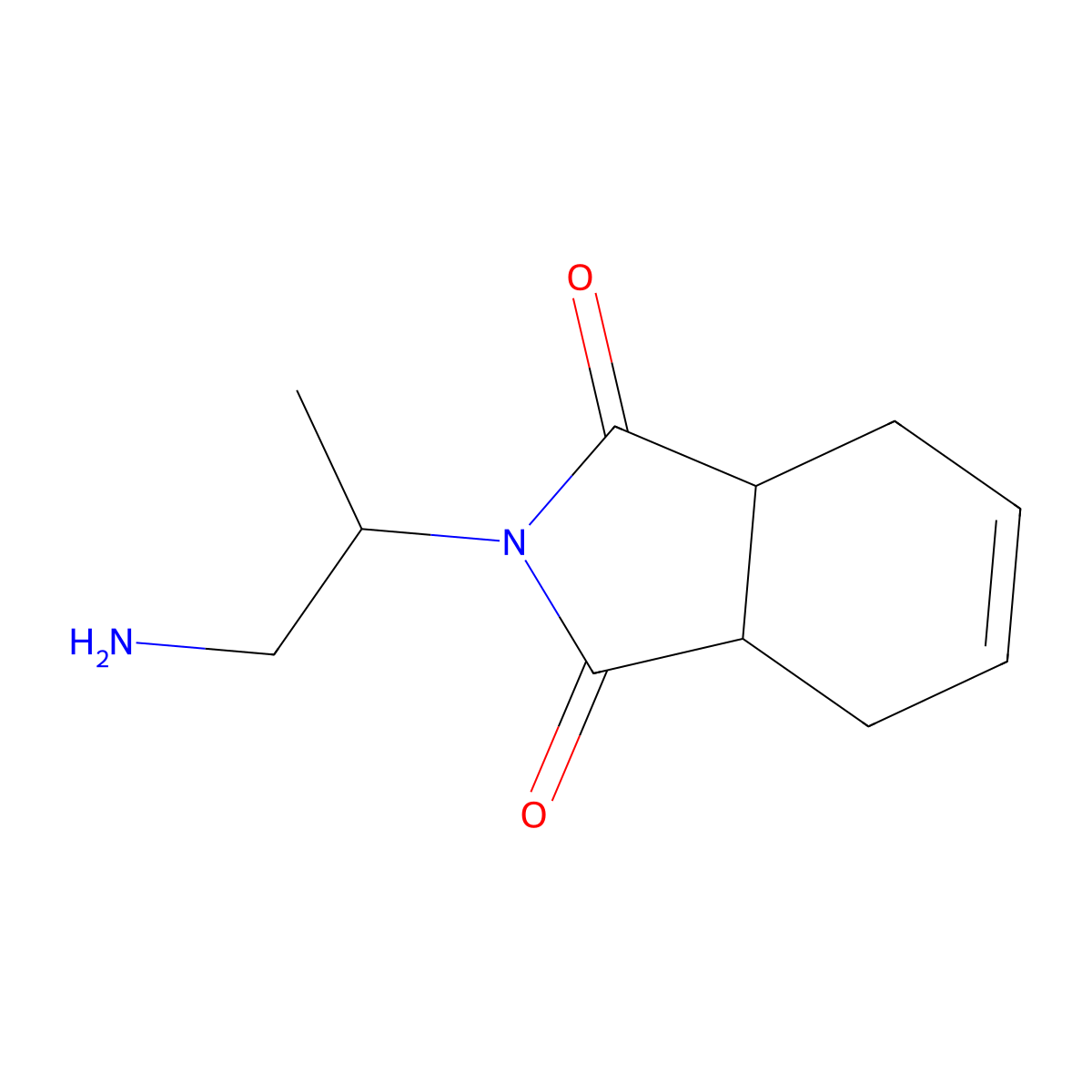 2-(1-Aminopropan-2-yl)-2,3,3a,4,7,7a-hexahydro-1H-isoindole-1,3-dione molecular structure, CAS 1339806-20-0