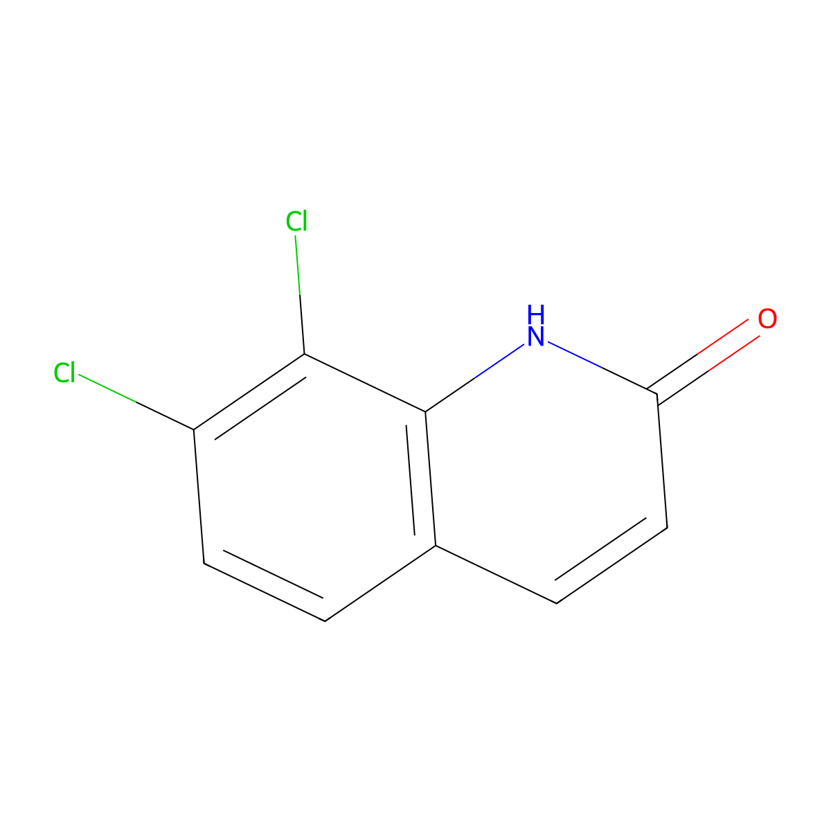 7,8-Dichloro-1,2-dihydroquinolin-2-one molecular structure, CAS 1339813-01-2