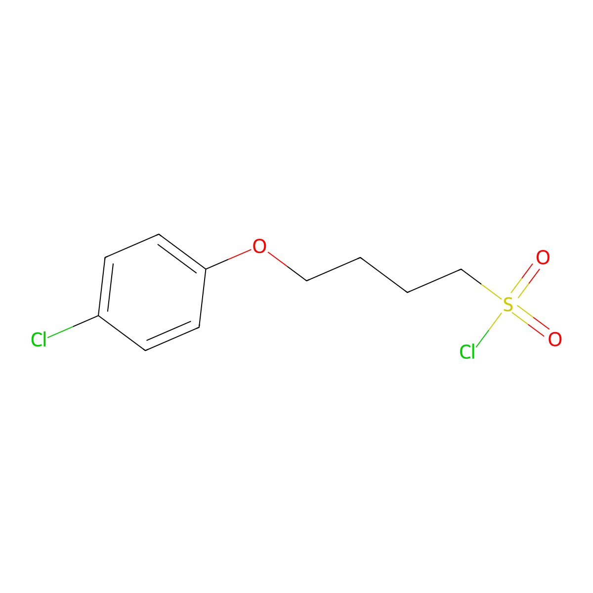 4-(4-Chlorophenoxy)butane-1-sulfonyl chloride molecular structure, CAS 1339813-92-1