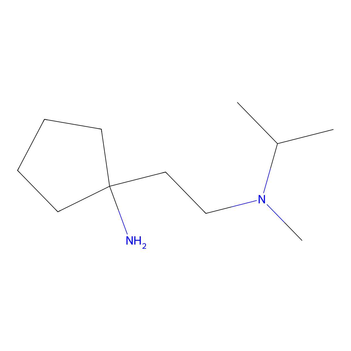 1-(2-(Isopropyl(methyl)amino)ethyl)cyclopentan-1-amine molecular structure, CAS 1339820-51-7