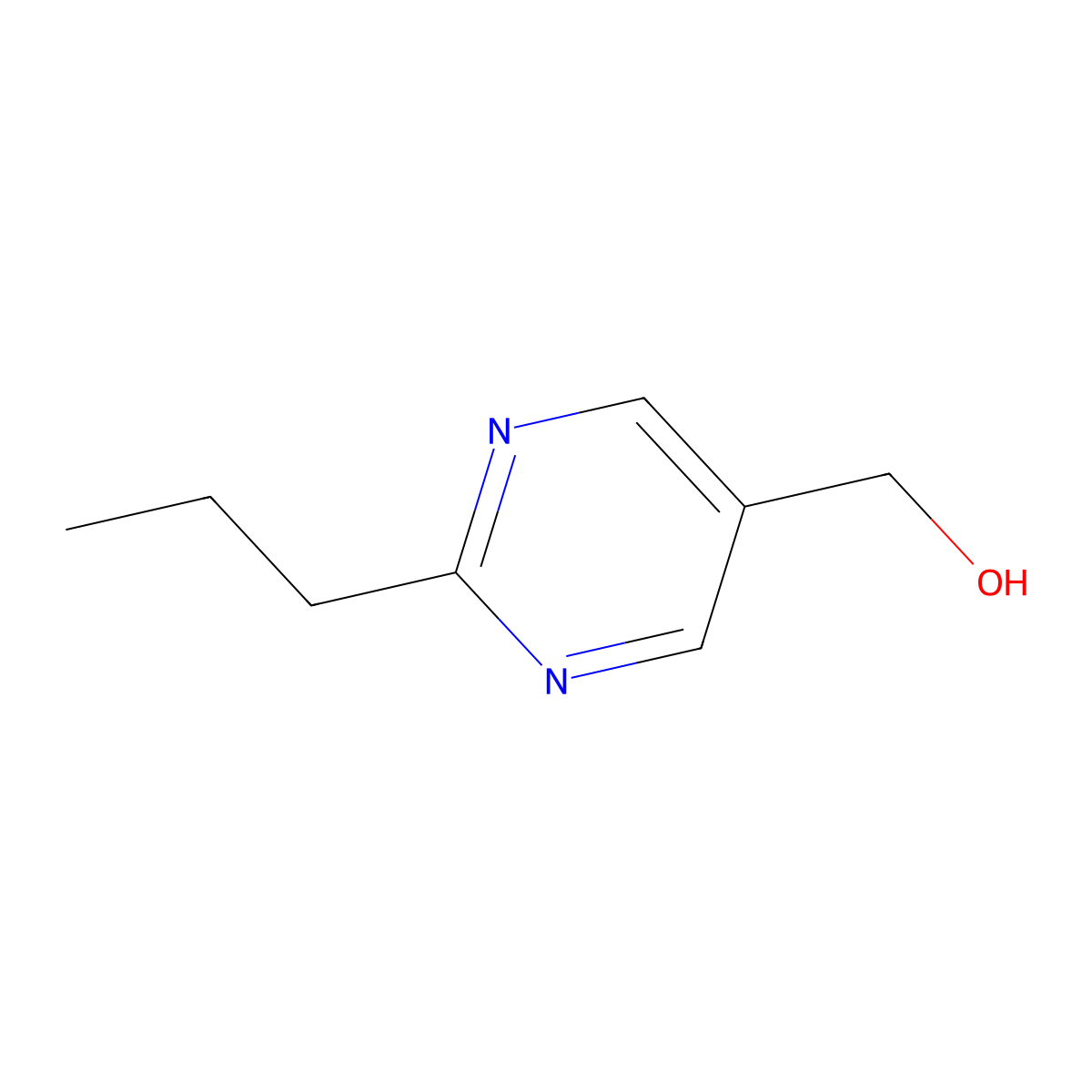 (2-Propylpyrimidin-5-yl)methanol molecular structure, CAS 1339828-73-7