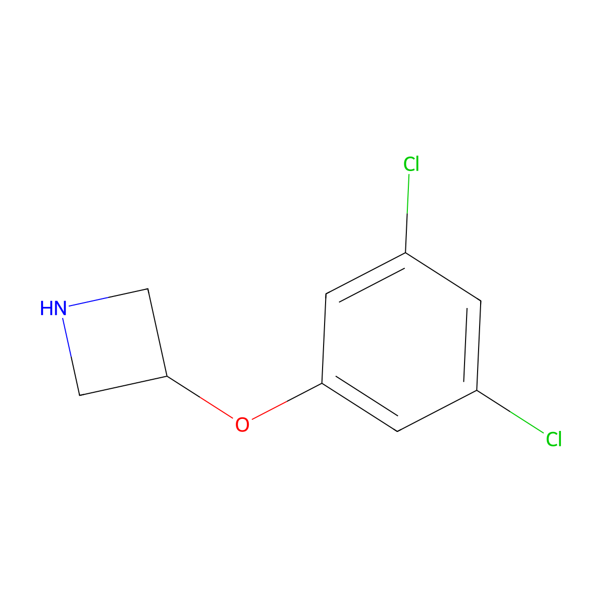 3-(3,5-Dichlorophenoxy)azetidine molecular structure, CAS 1339830-61-3