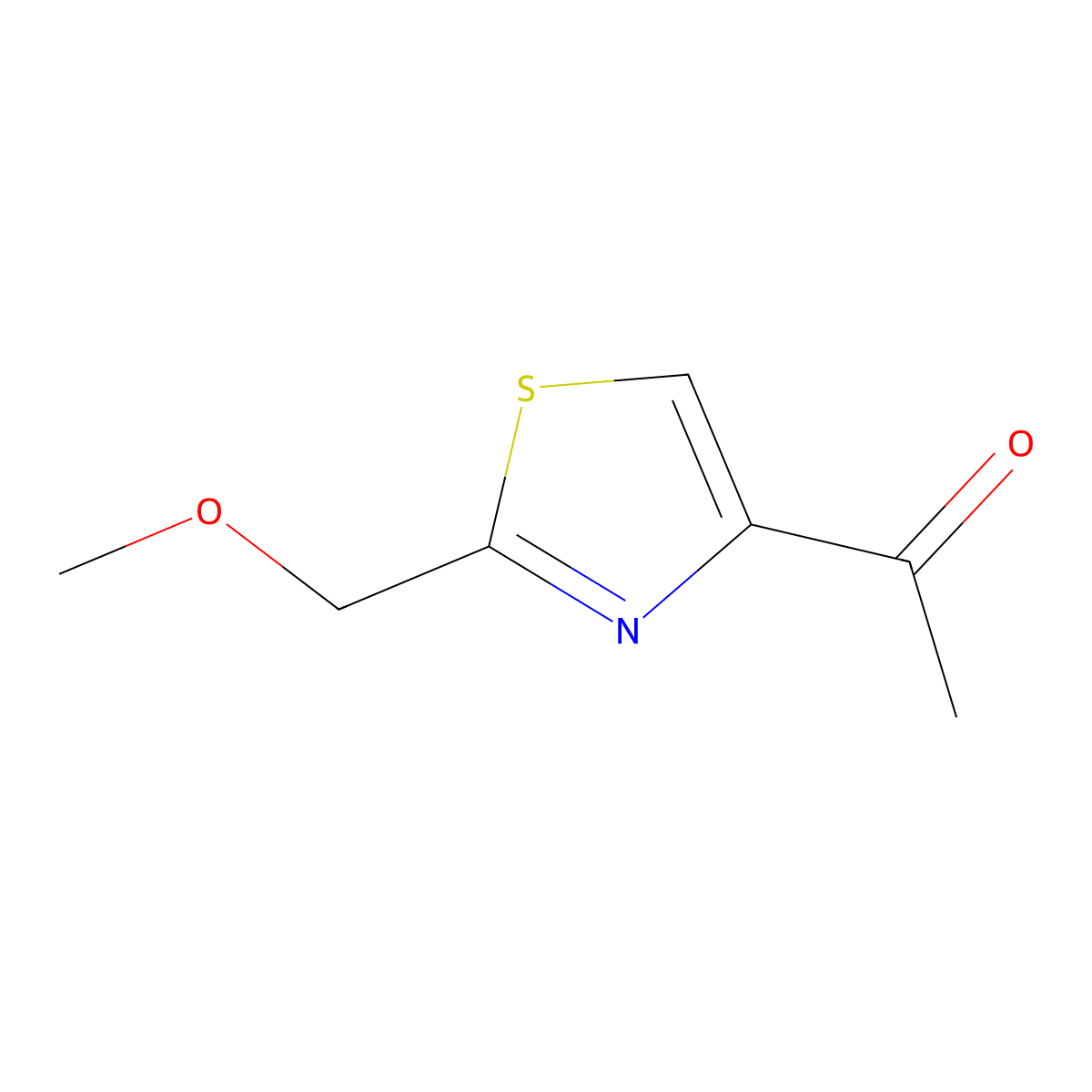 1-(2-(Methoxymethyl)thiazol-4-yl)ethan-1-one molecular structure, CAS 1339831-76-3