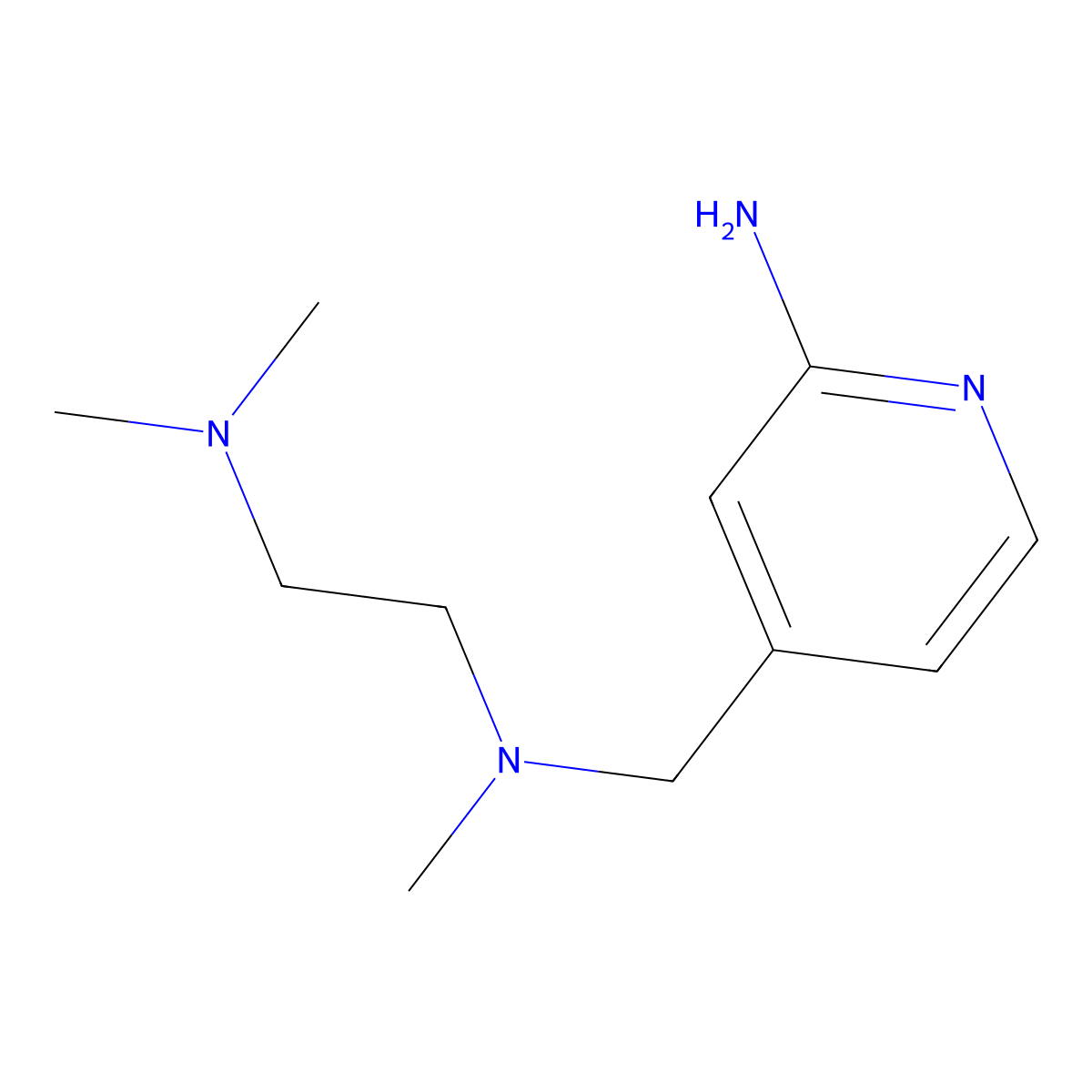 4-({[2-(Dimethylamino)ethyl](methyl)amino}methyl)pyridin-2-amine molecular structure, CAS 1339834-86-4
