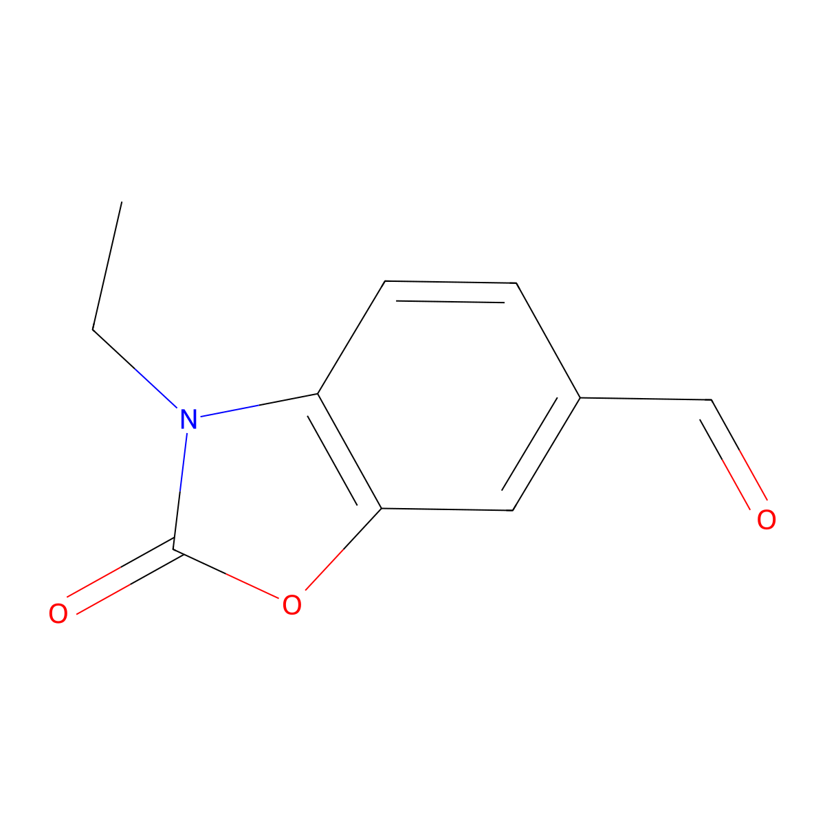 3-Ethyl-2-oxo-2,3-dihydro-1,3-benzoxazole-6-carbaldehyde molecular structure, CAS 1339835-68-5