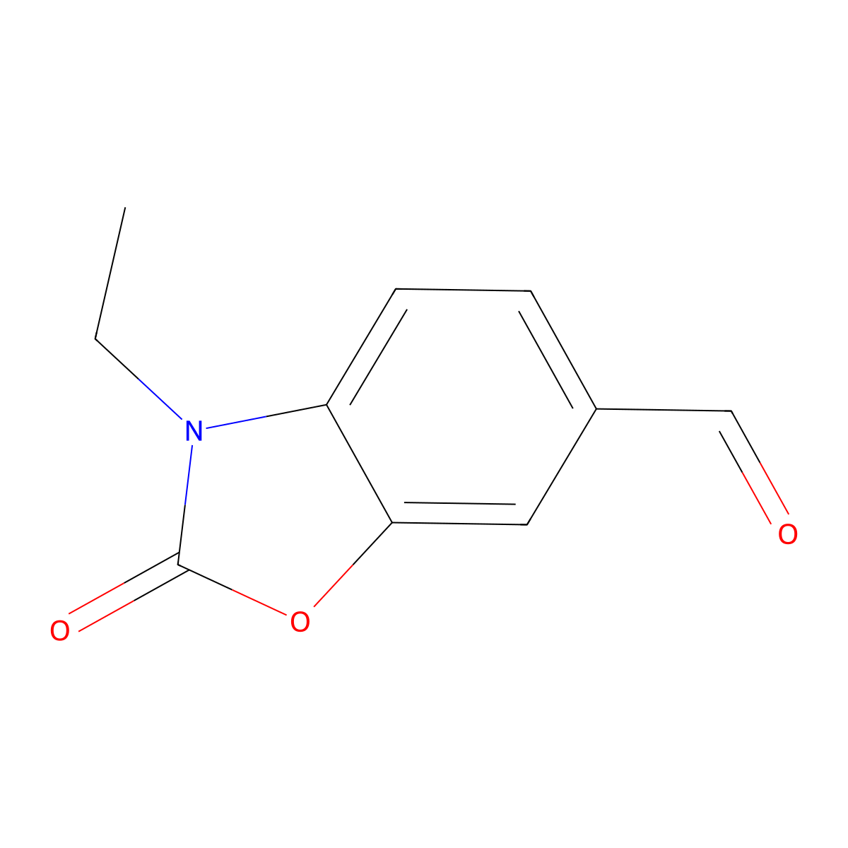 3-Ethyl-2-oxo-2,3-dihydro-1,3-benzoxazole-6-carbaldehyde molecular structure, CAS 1339835-68-5