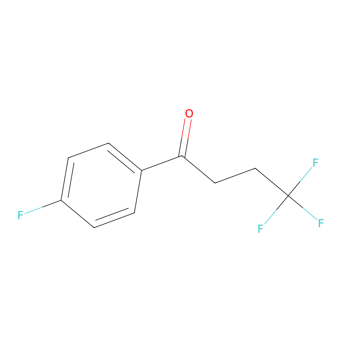 4,4,4-Trifluoro-1-(4-fluorophenyl)butan-1-one molecular structure, CAS 1339838-72-0
